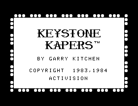 Keystone Kapers Title Screen